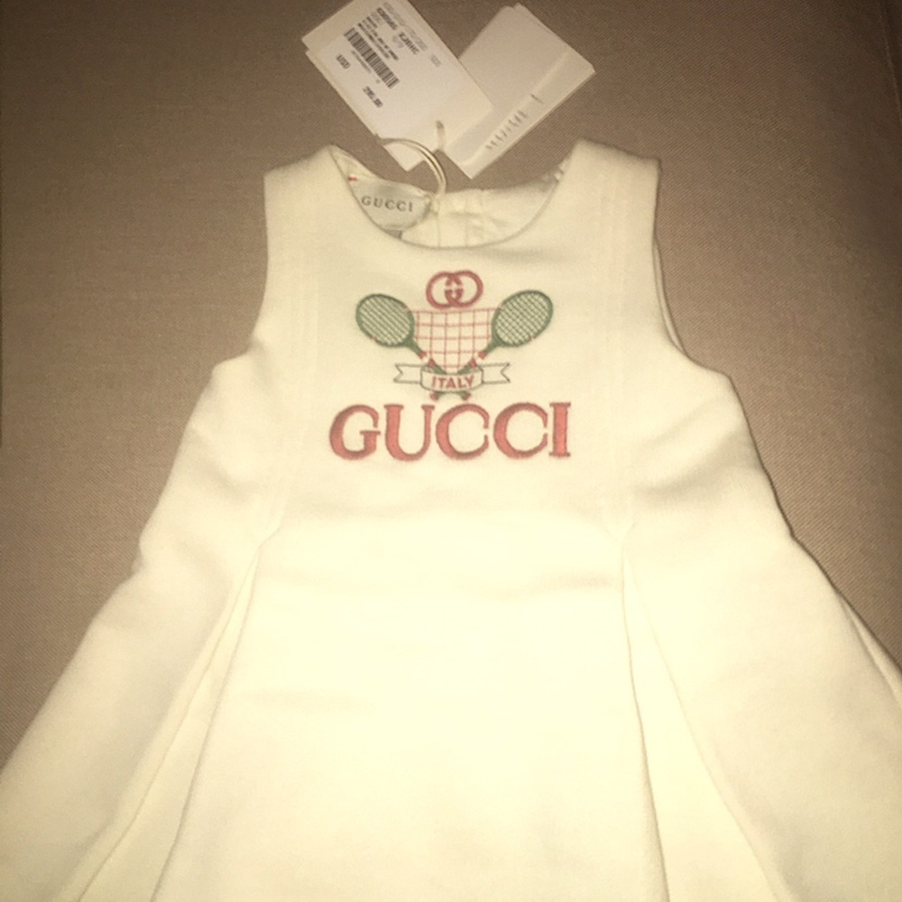 Gucci Tennis Dress 6-9 Months (This Season) New With Tags